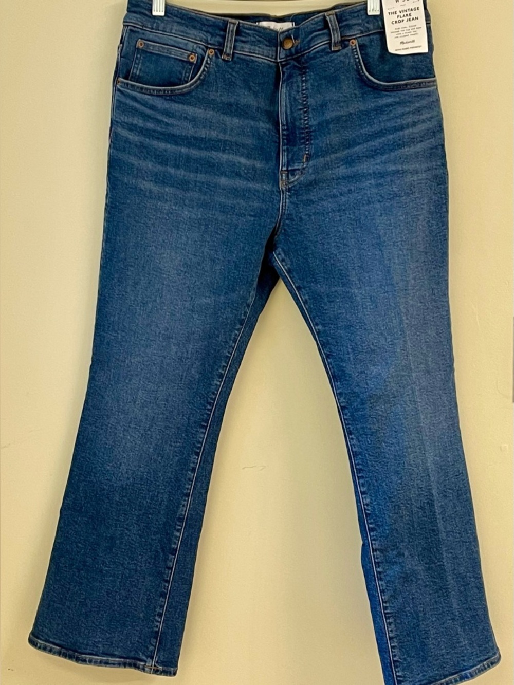 Madewell Vintage Flare Crop Jeans W31 High Rise NWT